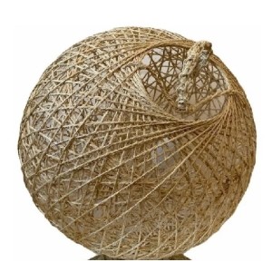 ENFEITE JP170 ESFERA DE SISAL G PENDURAVEL CIRCUNFERENCIA 1.16CM