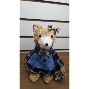 URSO AB271 MENINA NATALINO A22XL14CM