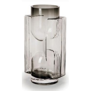 VASO 15399 EM VIDRO DECORATIVO A25XL14CM