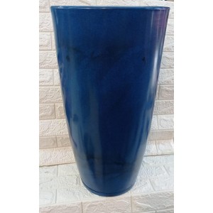 VASO  REF384-7 COLUNA RED C/PRATO Nº 4 MARMORIZADA AZUL A68XL36