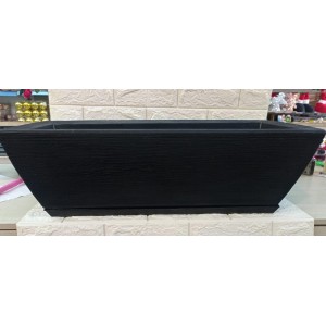 VASO JARDINEIRA REF922-4 C/PRATO Nº 2 PRETO A22XL28XC65