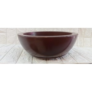 VASO BACIA REF1053-1 C/PRATO N° 2 POLIDA MARROM A16XL33
