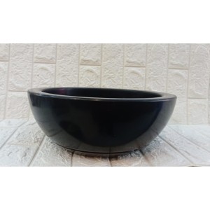 VASO BACIA REF1053-4 C/PRATO N° 2 POLIDA PRETO  A16XL33CM
