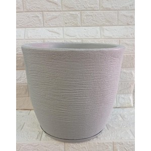 VASO BOJO REF132-5 RED C/PRATO Nº3 CIMENTO A37XL39CM