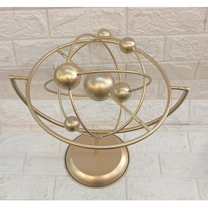 ESCULTURA14342 PLANETA DE METAL DOUR A53CM