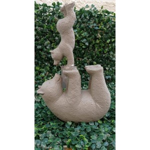 ESCULTURA 17501 DE URSO EM POLIRRESINA A30CM