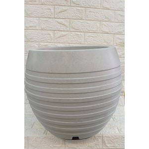 VASO BOJO REF481-5 FRISADO C/PRATO CIMENTO Nº4 A50XL42CM