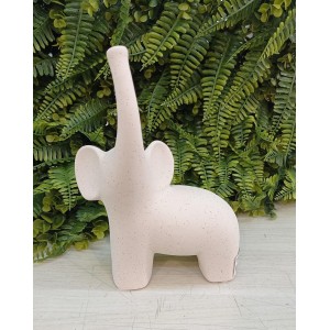 ESCULTURA 16569P ELEFANTE EM CERAMICA A24XL14