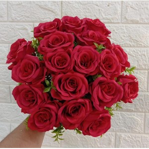 BUQUE FD-0004 DE ROSAS COMPLETO 18G C/ COMPLEMENTO A40XL35CM