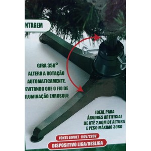 SUPORTE CC999 DE PE GIRATORIO P/ ARVORE ATE A2,60MTRS PESO MAX 30KG BIVOLT