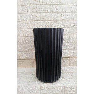 VASO RFP2-PC ROMA FRISADO POLIETILENO Nº2 PRETO CARVAO A45XL25XB24CM