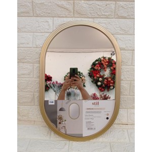 ESPELHO FJ90402 DECORATIVO PRETO/DOURADO 60X40X2CM