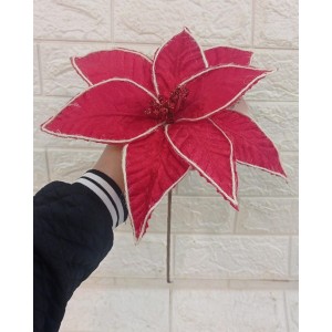 FL BICO DE PAPAGAIO NTA86064 VERMELHO C/ DETALHE JUTA 28CM.