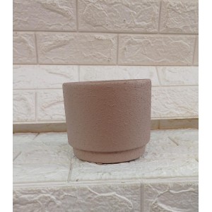 CACHEPOT 201-138 CONTEPORANEO MADAGASCAR FOSCO TEXTURIZADO A13X15CM