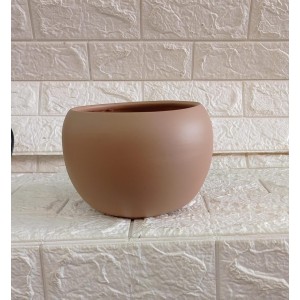 CACHEPOT 1037-38 BOWL NOVO G CARAMELO FOSCO A16,5X18CM