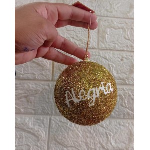 BOLA NBOL10V12D DECORATIVA NATALINA 10CM