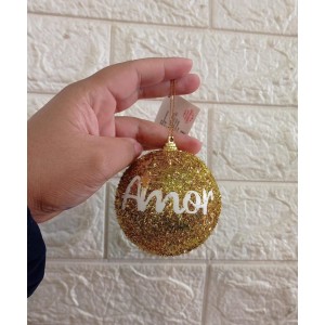 BOLA NBOL8V12D DECORATIVA NATALINA 6CM