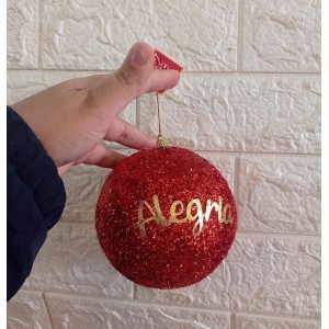 BOLA NBOL12V12VM DECORATIVA NATALINA 12CM