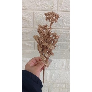 BUQUE FLB0101C BOLINHA GLITER CHAMPANGNE NATALINO 30CM