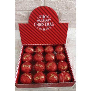 BOLA NBOL8V12VM DECORATIVA DE NATAL