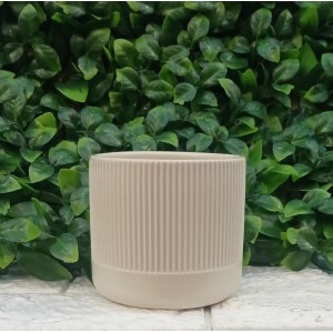 VASO TYN2034BG CERAMICA BEGE A10X9CM