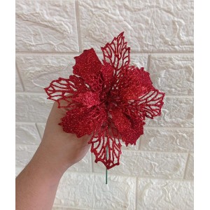 FLOR ACH-0037 DALIA NATALINA DOURADO/PRATA/ROSE PACOTE C/ 12 UNIDADES