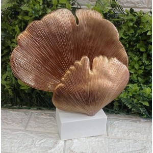 ESCULTURA 21029 CONCHA DOURADA POLIRRESINA A27XC30CM