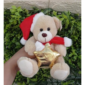 ENFEITE NAT0322 URSINHO NATALINO POLIESTER 20CM