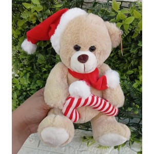 ENFEITE NAT0324 URSINHO NATALINO POLIESTER 20CM