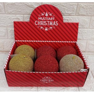 BOLA NBOL12V38 DECORATIVA NATALINA 12CM