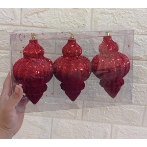 BOLA EB551 DECORATIVA AVELUDADA PIAO 17CM