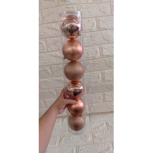 BOLA N62282 TUBO NATALINA ROSE C/6 10CM