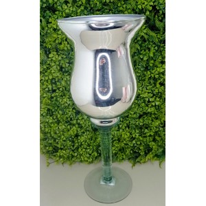 VASO N7401-G VIDRO FORM. TACA NAPOLI G ESPELHADO 42,5XL18CM