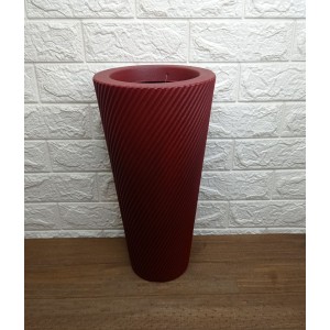 VASO PVP1-VC PILAO VITE POLIETILENO N°1 VERMELHO COLONIAL A40XL21CM