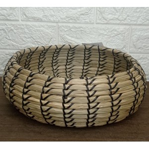 CENTRO DE MESA 13963 EM FIBRA NATURAL A12XL30CM